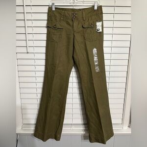 #6)  NET Gap 57% Linen 43 % Cotton green pants size 1